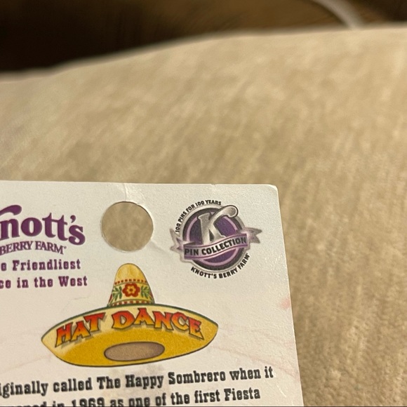 Knott’s Berry Farm 100th Anniversary Pin #11 Hat Dance The Happy Sombrero Ride - Picture 3 of 3